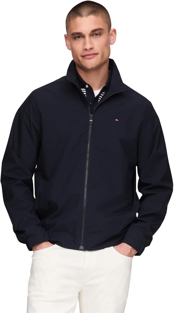 Tommy Hilfiger Mens Lightweight Flag Jacket
