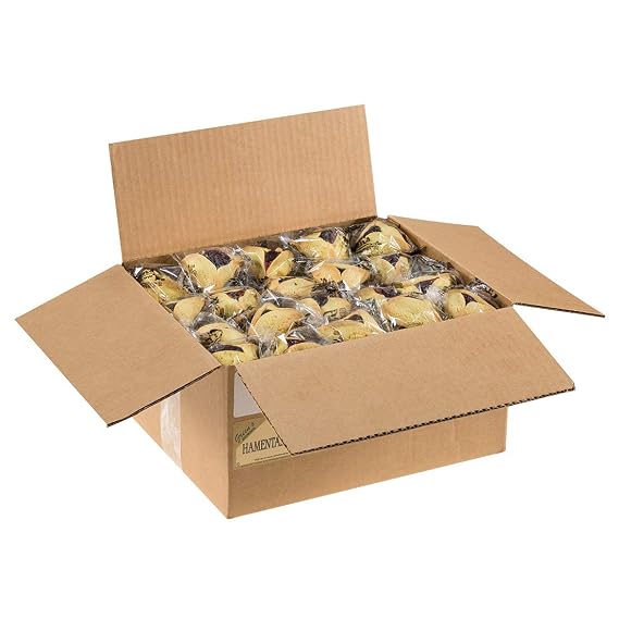 Green's Bakery Individually Wrapped Mango Hamantashen Shortbread Cookie, 100 Count, Buttery, Fresh and Delicious Shortbread Cookie, OK Certified Kosher and Pareve, Dairy Free and Nut Free, Popular during the Jewish Holiday of Purim, Year Around Dessert