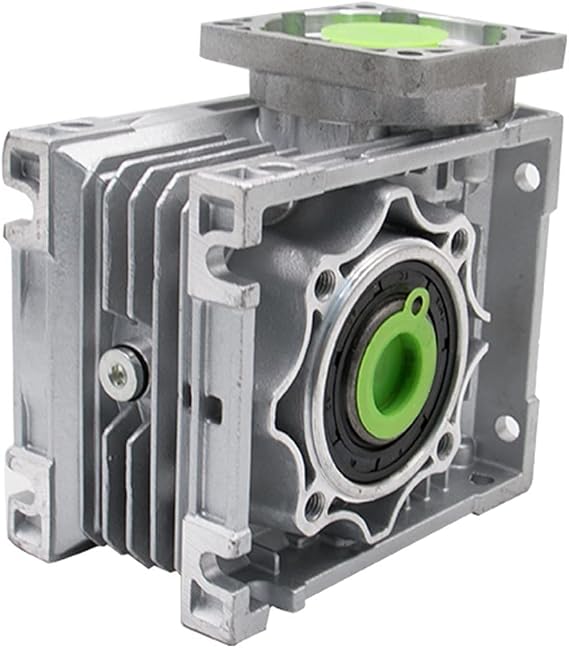 PYouo-DC Motor RV030 Worm Gearbox Speed Reducer, 11mm Input Shaft, NMRV030 5:1-80:1 Worm Reducer for NEMA 23 Motor (Speed(RPM) : Ratio5, Voltage(V) : RV030)