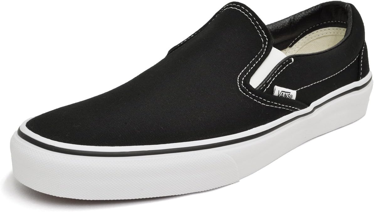 Vans Slip-On Sneakers, Mens, Womens, USA Design, VANS Classic Slip-On Vans Skate Shoes, Skateboarding, Street, Unisex, Black, Orly Skate, Surf Line, Parallel Import