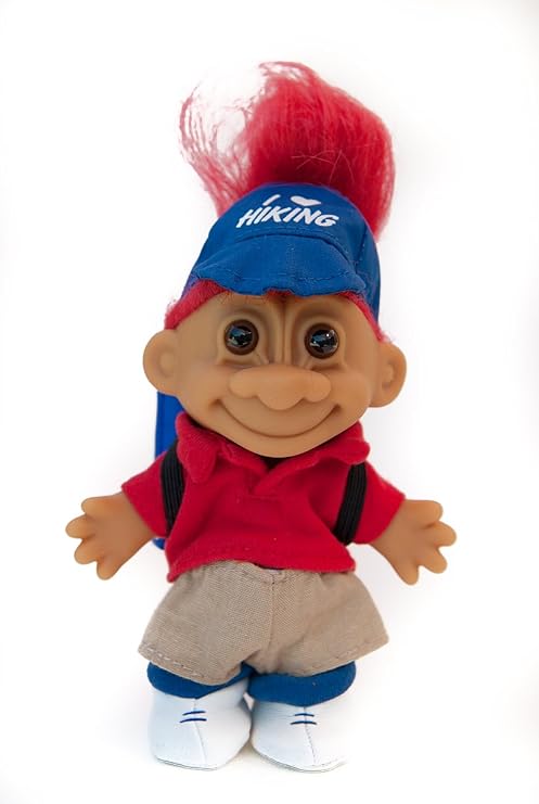 My Lucky I Love Hiking Troll - Red Hair by Russ