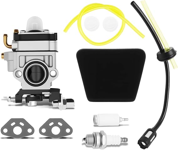 WYK-74 WYK-74-1 Carburetor Compatible with TE45DX 145BT 145BT 155BT 145BF 155BF EB4300 EB4400 Backpack Leaf Blower with Fuel Filter Spark Plug Fuel Line Kit