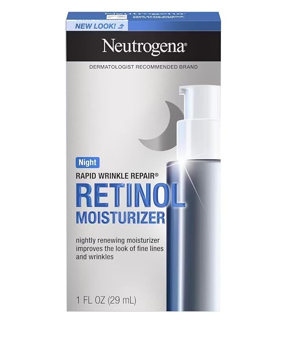 Neutrogena Rapid Wrinkle Repair Anti-Wrinkle Night Accelerated Retinol SA Facial Moisturizer, 1 fl. Oz