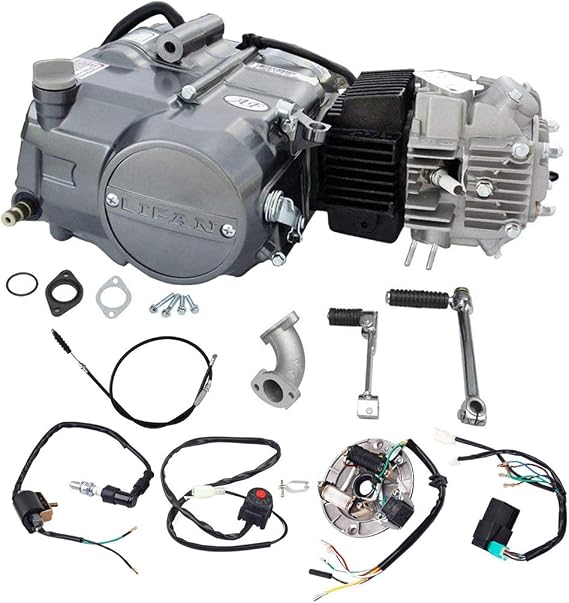 Lifan 125cc Engine Motor with Wire Harness Wiring Kit for XR50 CRF50 XR CRF 50 70 ATC70 110 ATC70 Z50 CT70 CL70 SL70 XL ST70 Dirt Pit Bike