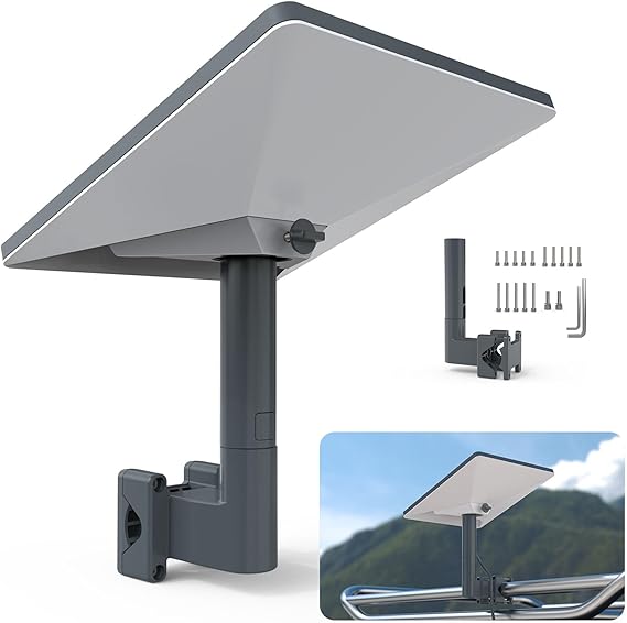 Starlink RV Mount Ladder Mount for Starlink Mini/Mini X, Aluminum Alloy RV Mount with Installation Range 0.8-1.97” Pipe Adapter