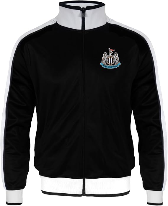 Newcastle United FC Official Soccer Gift Boys Retro Track Top Jacket