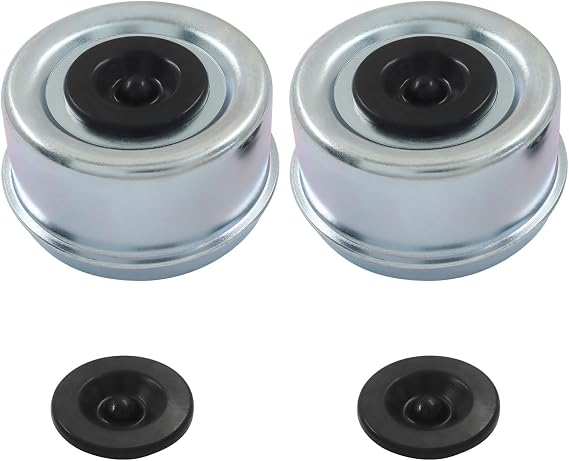 2 Pcs Trailer Hub Cap Set, 2.72 Inch