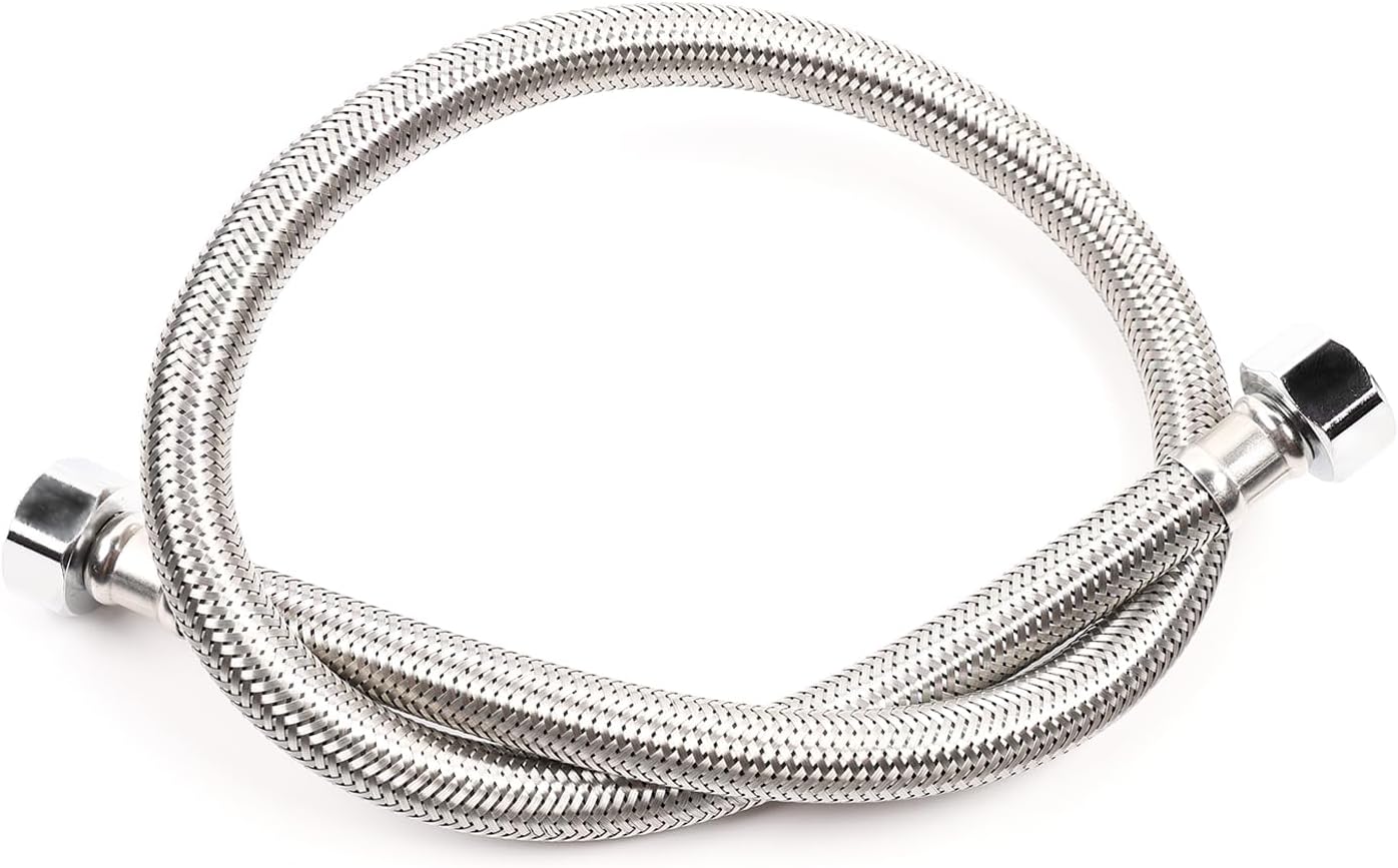 1PCS Flexible Pipes for Bathroom/Kitchen/Toilet Taps British Standard Pipe 1/2" x 1/2" BSP Fitting 700mm