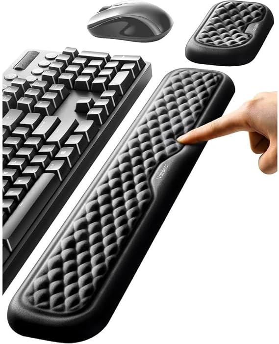 Coofbe Masaüstü Kol Dayama Padi Ergonomik Klavye ve Mouse İçin Bilek Destek Seti Bilek Yastığı
