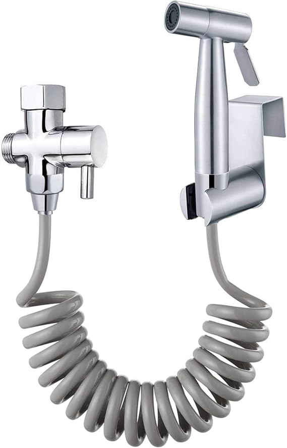 Handheld Bidet Sprayer for Toilet,Bathroom Bidet Sprayer Set Shower Bidet Tap Spray Kits Cloth Diaper Sprayer Washer Toilet Cleaning Faucet Spray with ABS Hose for Feminine Wash and Pet