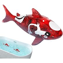 Robot Fish Toy - Water Activated Swimming Pet for Kids Entertainment | ABS Electronic Fin Motion Device, Auto Swim Bath Pool Aquarium Interactive Gift Boys Girls Family Play Fun Use