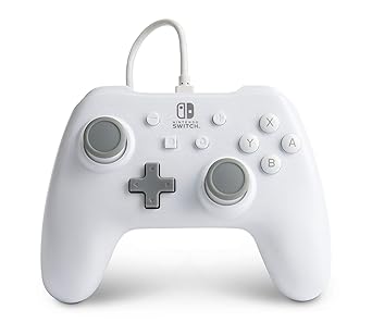 PowerA Wired Controller for Nintendo Switch - White, Gamepad, Game controller, Wired controller, Officially licensed