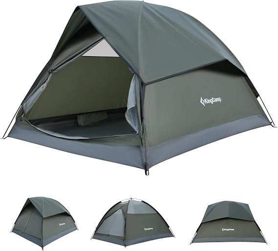 KingCamp 2-3 Man Camping Tent Waterproof 3000mm,Lightweight Dome Tent