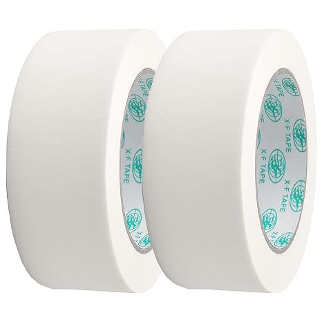 Drafting Tape,1.38 inch Width Masking Tape, Wider Beige White Acid-Free Painting Tape,Paper Tape, Artists Tape,Labeling Tape for Art Craft at Home Office School Stationery (55 Yards x2 Rolls)