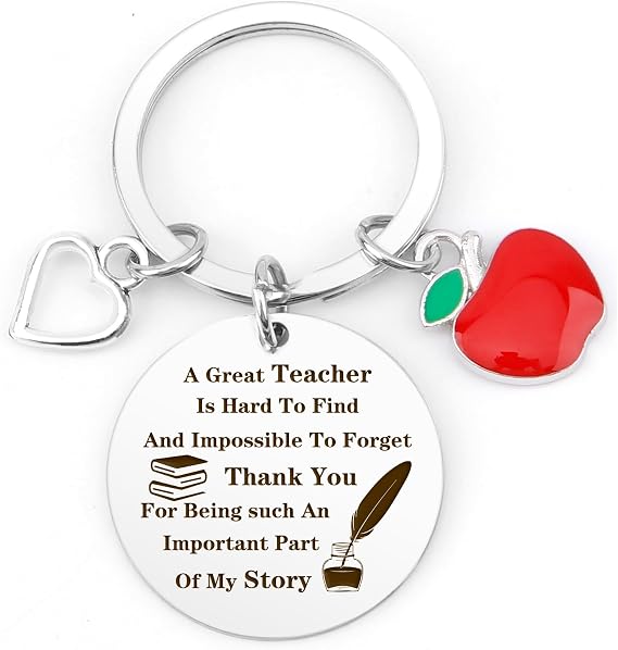 Teacher Appreciation Keychain Gifts Birthday Retirement Christmas Thanksgiving End of Year Gifts