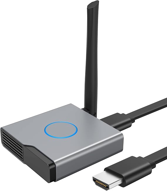 Wireless HDMI Display Dongle Adapter 4K, Streaming Media Video/Audio/File HDMI Wireless Extender from Laptop, PC, Smartphone to HDTV Projector Monitor