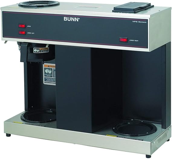 BUNN 04275.0031 VPS 12-Cup Pourover Commercial Coffee Brewer, with 3 Warming Stations (120V/60/1PH)