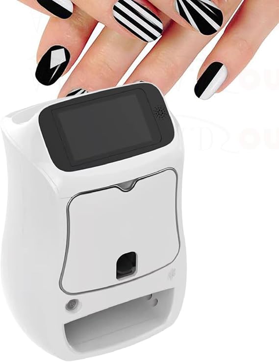Mini Nail Painting Machine, Digital Mobile Nail Art Printer, Smart Phone Control, Smart 3D Nail Art Printer Printing & Drying Integrated