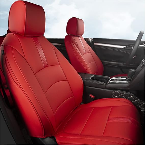 Custom Full Set Seat Covers for Alphard 2011-2017 7-seat Leather Car Seat Cushion Protector Red