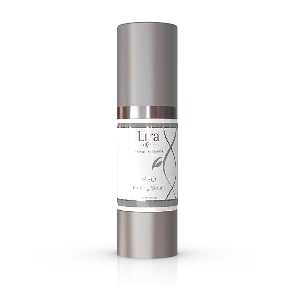 Lira Clinical PRO Firming Serum - Peptides, Gold & Silver Formula - 1 fl oz | Tightening, Corrects Lines & Wrinkles - Botanicals & Plant Stem Cells - For Normal, Sensitive & Dry Skin