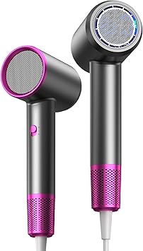 Hair Dryer Fast Dry Professional Ionic Hairdryer, Super Compact & Lightweight with Even Heat Anti-Static, Frizz-Control, Quick Drying, Energy Saving, Hairdryers for Women & Man