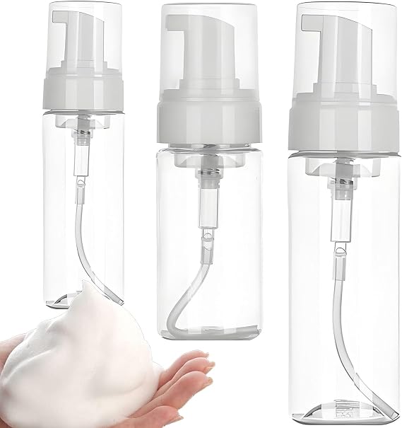 Foam Pump Bottle Set 7oz 3.5oz 1.7oz - Usiriy 3Pcs Foam Bottle Dispenser