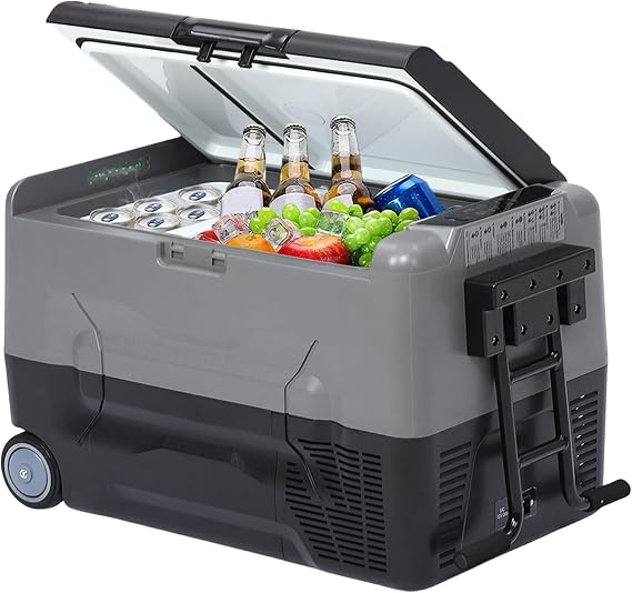 Portable Car Refrigerator/Freezer Electric Cooler Car Fridge, 12V Fridge for Car, 58 Quart -4F-68F Portable Refrigerator for Home, Bar, Camping, Travel, Fishing, Outdoor