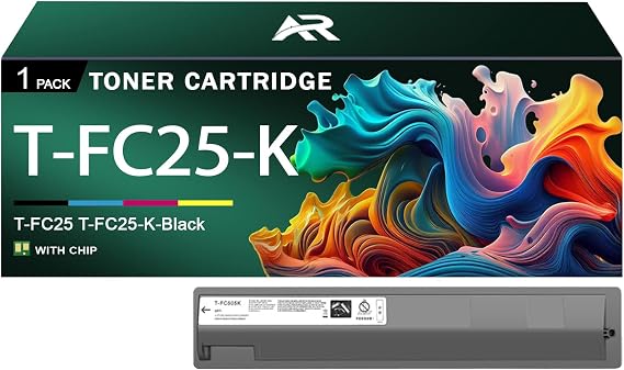 T-FC25 Toner Cartridge for Toshiba T-FC25 T-FC25-K Black Toner Cartridges Work for Toshiba E-Studio 2040C 2540C 3540C 3040C 4540C Printer