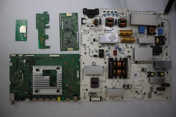 Lutema Television Repair Kit for Sony KD75X80CJ with TV Main Board + Power Supply + TCon + Cables