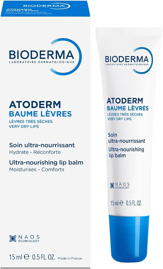 Bioderma Atoderm Lip Balm Kuru, Çatlamış Dudak Besleyici Nemlendirici Dudak Kremi Avokado ve Shea Yağı 15 ml