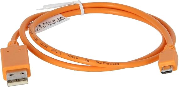 HP JY728A Aruba Micro-USB 2.0 Console Adapter Cable - USB/Serial Cable - TTL Serial (F) to USB (M) - for Aruba AP-203H, AP-303H