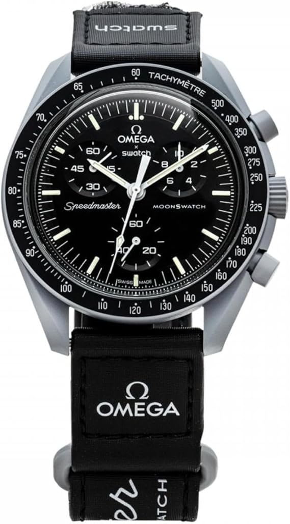 Omega x Swatch Moon Swatch Mission to The Moon Speedmaster Black SO33M100 Unisex