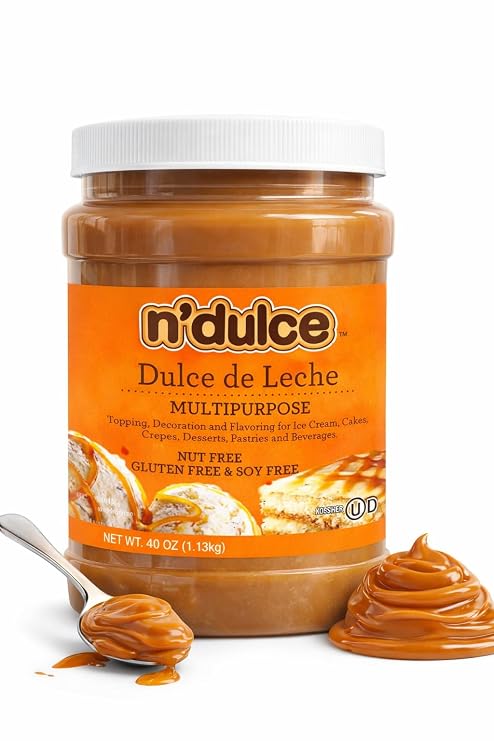 NDulce Dulce de Leche Multipurpose | Caramel for Coffee, Caramel Milk, Combine It with Coffee, Desserts, Cookies and Ice Cream - 2.5 Lbs (Multipurpose)