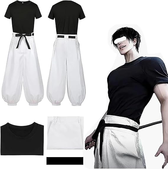 MeYuxg Anime Cosplay Costume Satoru Gojo Toji Fushiguro Geto Suguru Ryomen Sukuna Ieiri Shoko Amanai Riko Cosplay Costume Anime Costume
