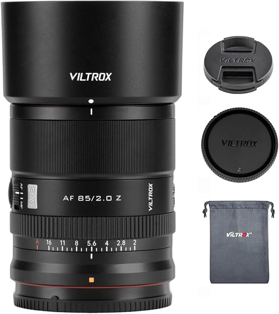 VILTROX 85mm f/2.0 F2.0 Z STM Auto Focus Full Frame Lens for Nikon Cameras