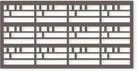 Wright Decorative Lattice, Privacy Screen, Deck Skirting, Multi-use Panel 2 ft. x 4 ft. (Warmstone)