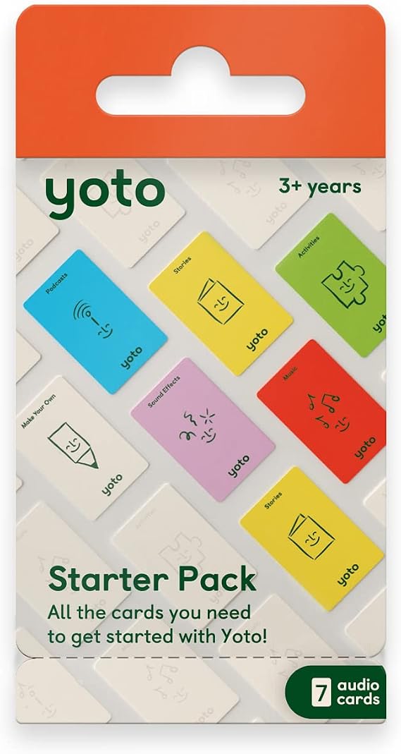 YOTO Starter Pack 7 Kids Audio Cards for Use with Player & Mini All-in-1 Audio Device, Fun Educational Screen-Free Listening with Stories Music Sound Effects Activities Radio Podcasts, Ages 3+
