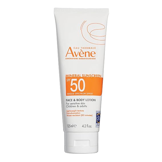 Avene Sheer SPF 50, Mineral Sunscreen 100% mineral UVA/UVB filter, 4.23 oz
