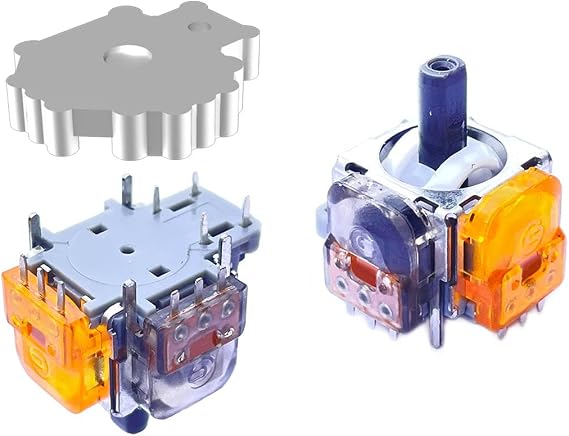 ElecGear 2pcs TMR Joystick Replacement PS4 Controller, Electromagnetic Control TMR Joystick Control Stick + Solder Removal Heating Plate Repair Tool - TMR-DS4