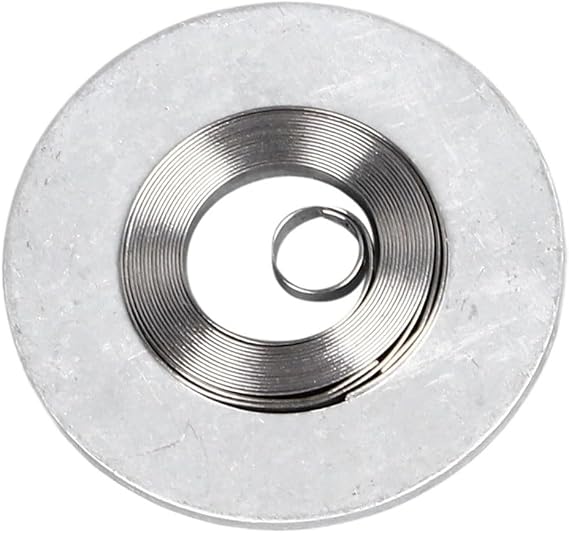 Lecreatekit Watch Movement Mainspring for NH35 NH36 7009 7S26 Movements, Metal Replacement Spring with Bright Finish for Watch Repair and Maintenance, Silver Tone, Piece
