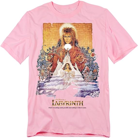 Popfunk Labyrinth David Bowie Goblin King Movie T Shirt (Cream)