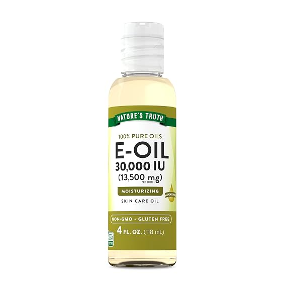 Nature's Truth Vitamin E Oil for Skin | 30,000 IU | 100% Pure | 4 oz