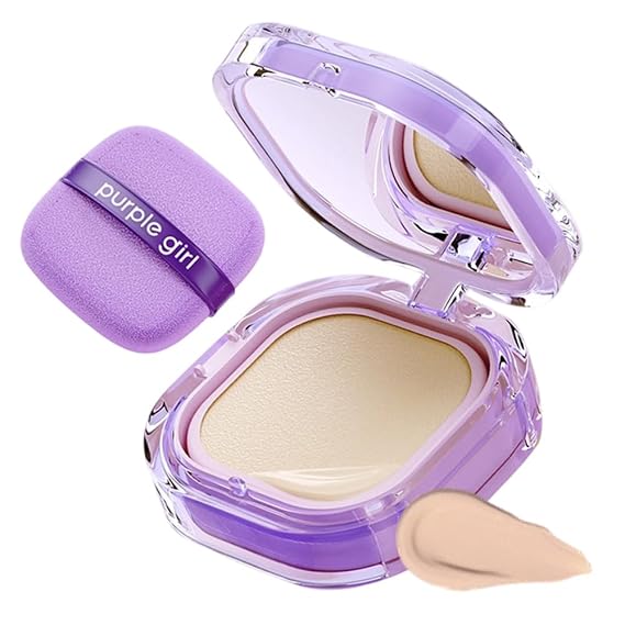 Full Coverage Creamy Foundation, Long-Lasting Waterproof Matte Finish, High Coverage Blemish-Free Base For All Skin Types, Travel-Friendly Compac (Natural)