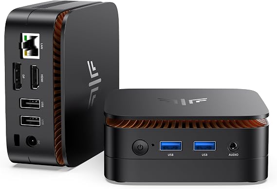 KAMRUI Essenx E1 Mini Computer with N95 Processor, 12GB LPDDR5 256GB M.2 SSD Mini PC, Small PC Support Dual 4K, WiFi, Ethernet, Bluetooth, Mini Desktop PC for Business