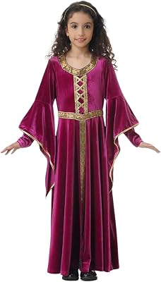 Medieval Renaissance Costume Girls Princess Fairy Custom Dress 2PCS Party Cosplay