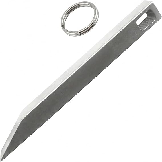EDC Pry Bar, Multitool Stainless Steel Mini Bar, EDC Tool Pocket Prybar, Screwdriver Steel Pry Bar, Portable Mini Crowbar for Every Day Carry, Multi-Function Keychain Bar, Durable Metal EDC Tool