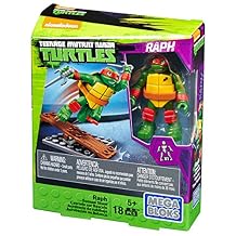 Mega Bloks Teenange Mutant Ninja Turtles Raph Seesaw Stunt Building Playset