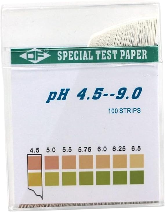 Soil Test Kit, 100PCS 4.5-9 Range Soil Testing Kit, Easy to Use Tester Paper, Water and Test for Lawns Garden Yard Home