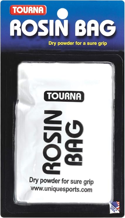 Tourna Rosin Bag Tennis & Pickleball Grip Enhancer Dry Hand Grip Powder for Sweat Control Non-Slip Sports Rosin for Racket and Paddle Sports Made in USA
