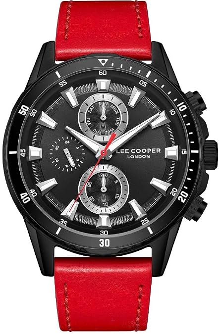 LEE COOPER LC08004.658 Men's Multifunction Watch Black Dial